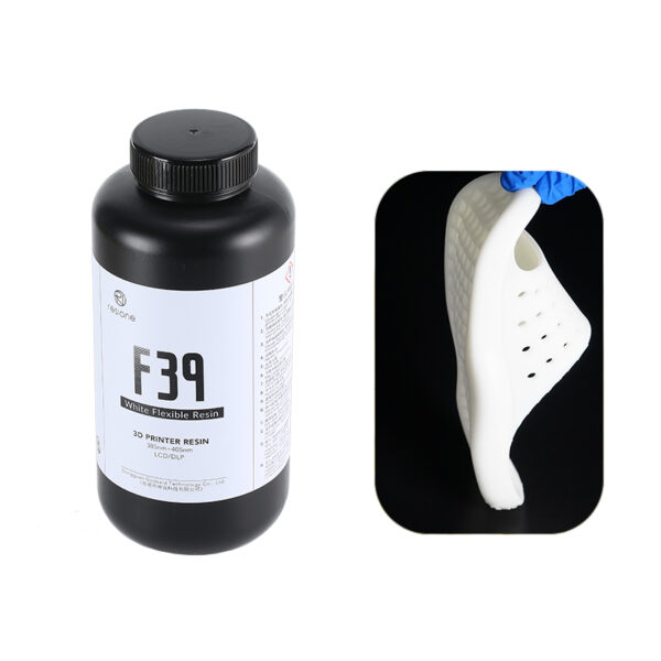 F39 White Flexible Rubber-like 3D Printer Resin